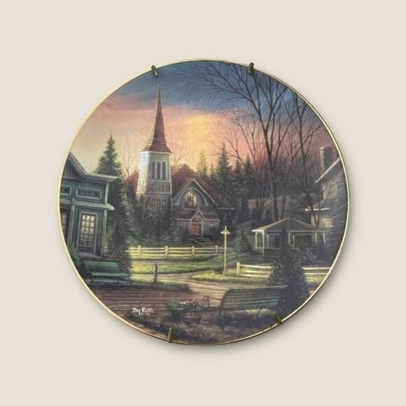 Vintage 90s Terry Redlin Sunday Morning Plate - Picture 1 of 2